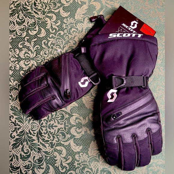 NWT XS SCott ultimate artic glove zip pocket leather smart fingertips phone watr - Picture 1 of 7